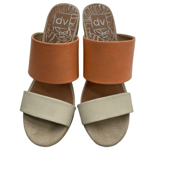 Dolce VITA lotty beige‎ orange straps espadrilles size 9 - Picture 2 of 6